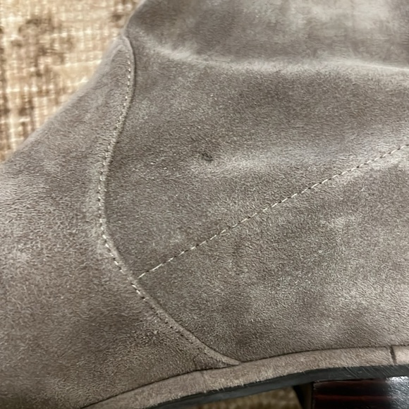 Stuart Weitzman Lowland Suede Over the Knee Boot in Praline - Picture 6 of 12